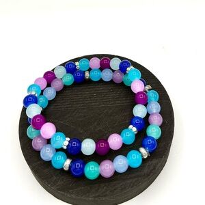 Handmade Multicolor Beaded Bracelet Set